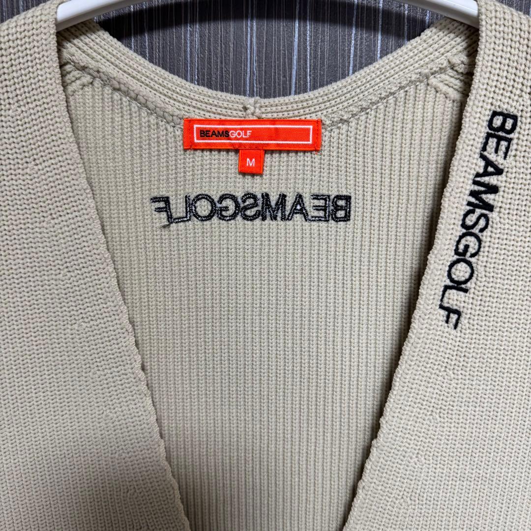 BEAMS GOLF Vネック ロング ニットベスト