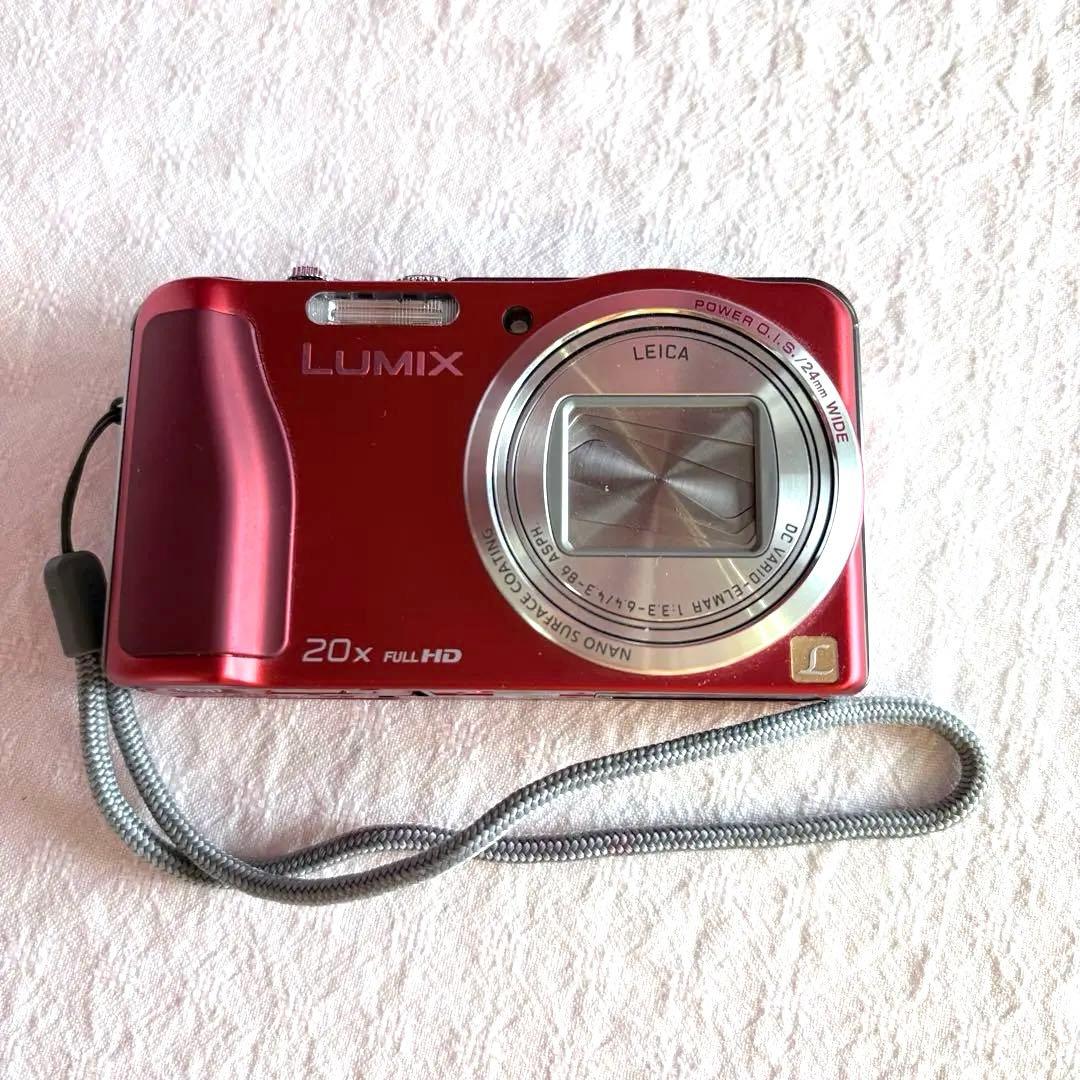 LUMIX DMC-TZ30 レッド 20倍ズーム　カメラライカレンズ