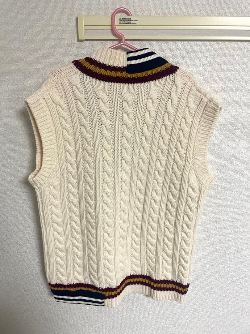 モンクレール ジーニアス × パームエンジェルス ケーブル ニット ベスト