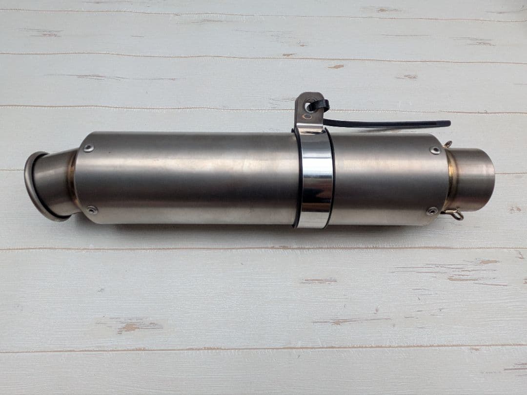 ★中古品 チタンマフラーサイレンサー 60.5 汎用品