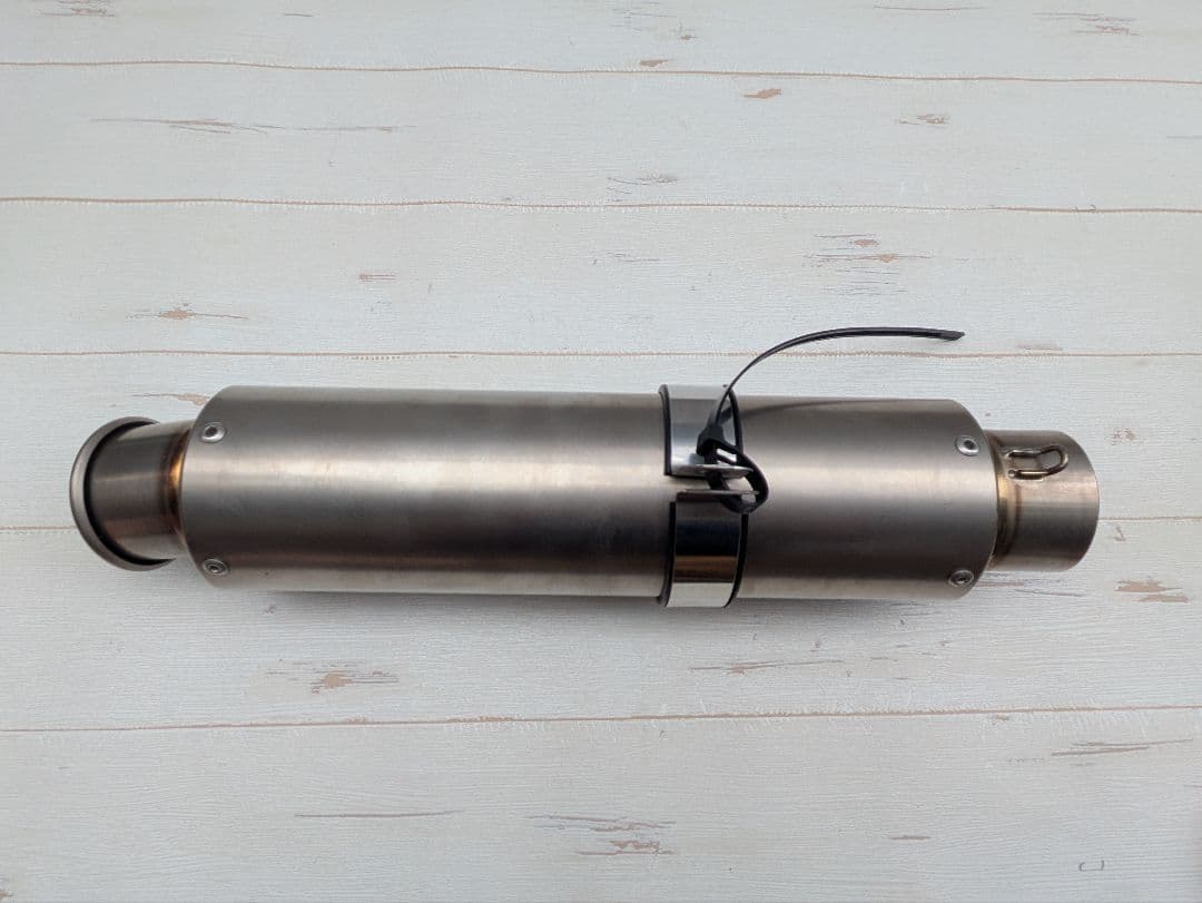 ★中古品 チタンマフラーサイレンサー 60.5 汎用品