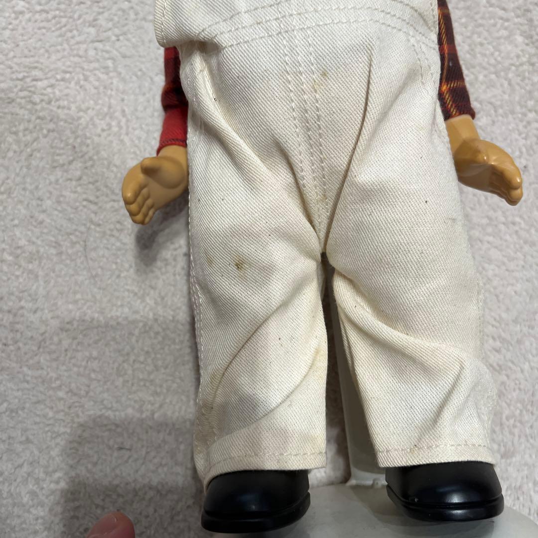 最終値下げ　buddy lee 人形 オーバーオール チェック柄シャツ