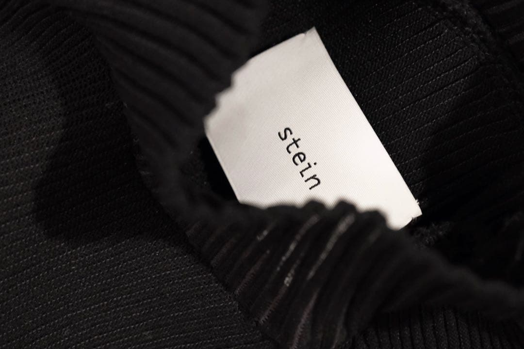 stein シュタイン | ハイネックプリーツニット ブラック