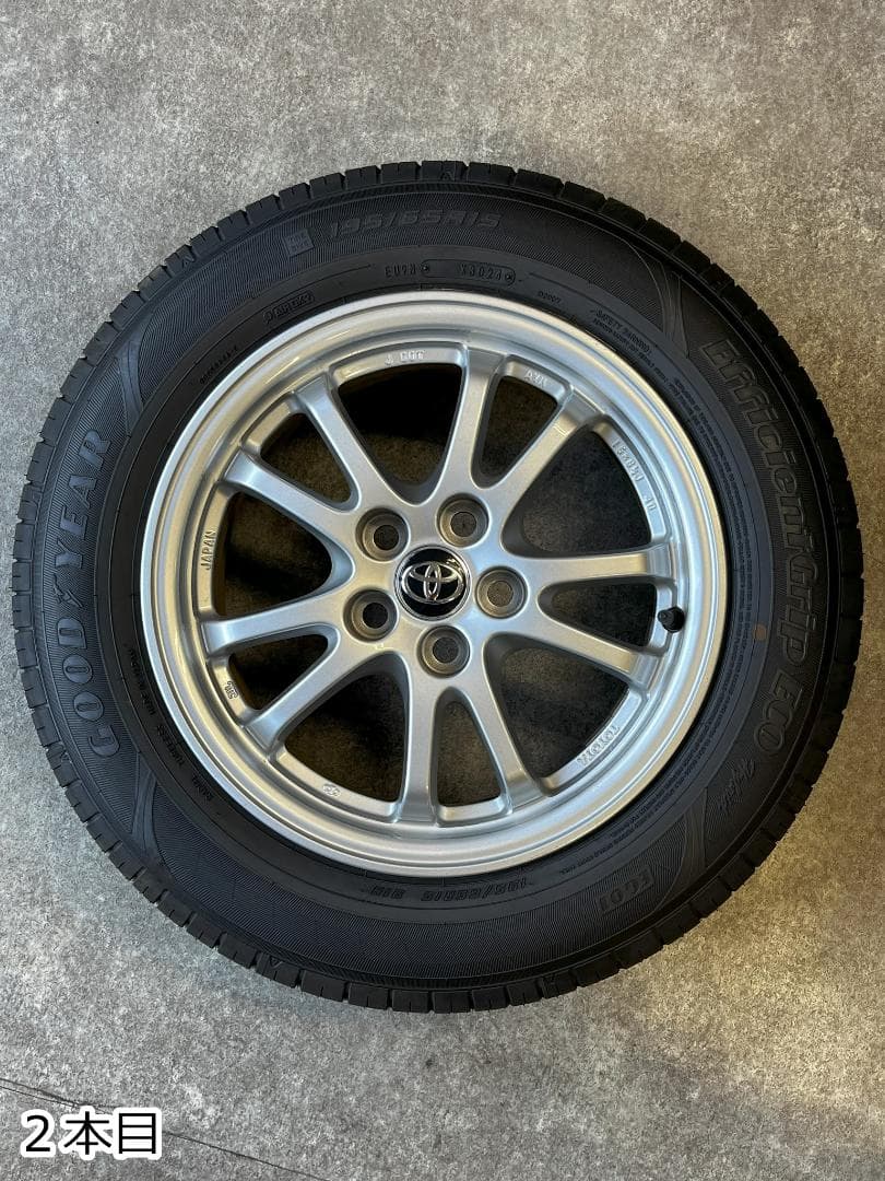 【ヒロ】GOOD YEAR 15インチタイヤ プリウス 純正ホイール4本