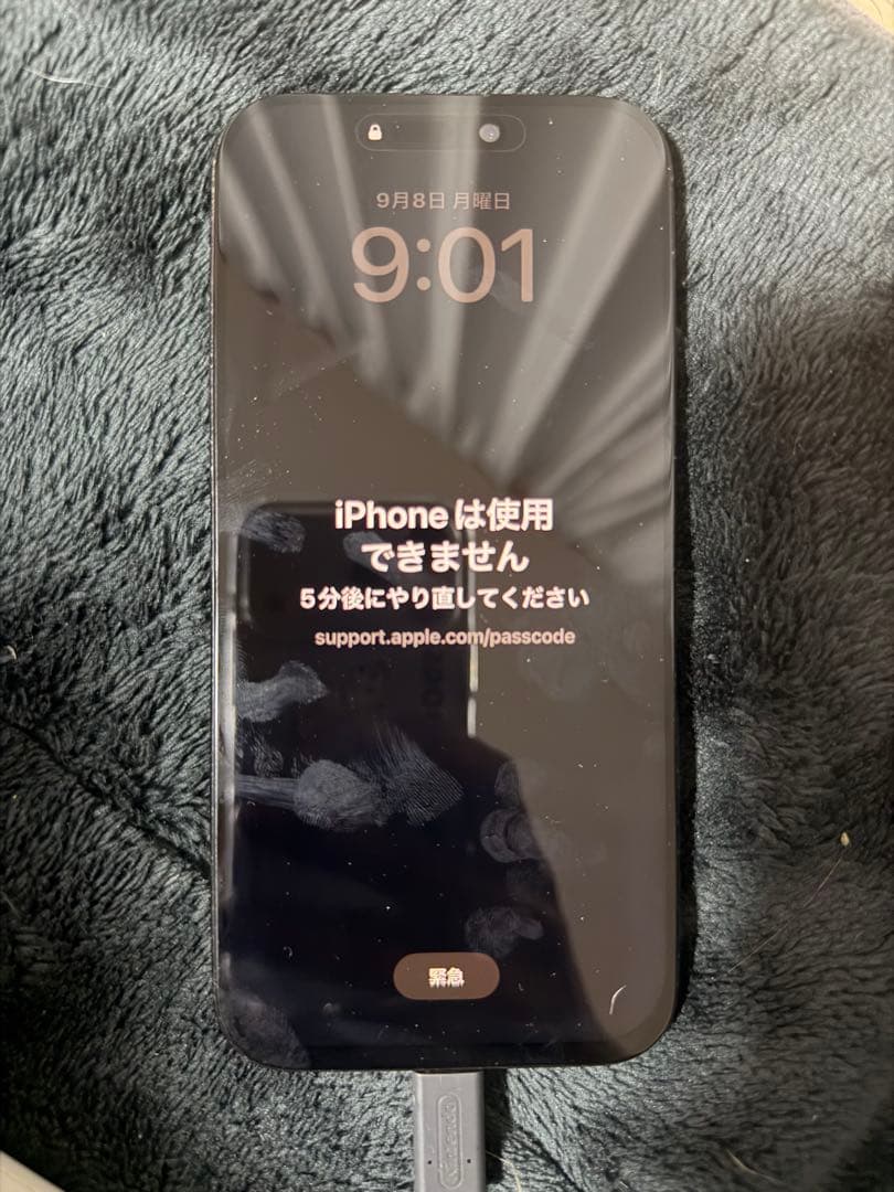 iPhone16promax ブラックチタニウム 256GB ジャンク 水没