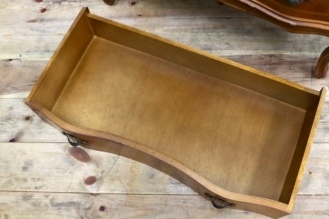 GMIK515○イタリア製 トールチェスト 引出し収納家具 象嵌細工