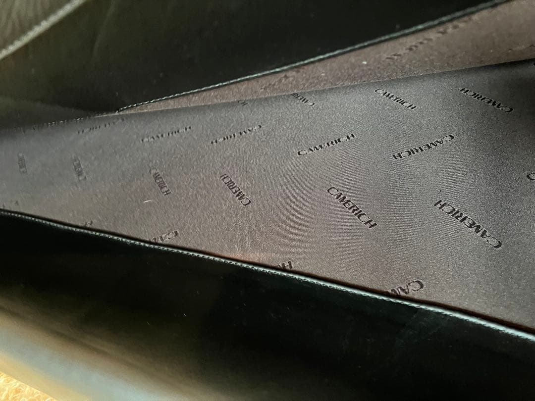 ぽめめ　黒 レザー 3人掛けソファ Charles