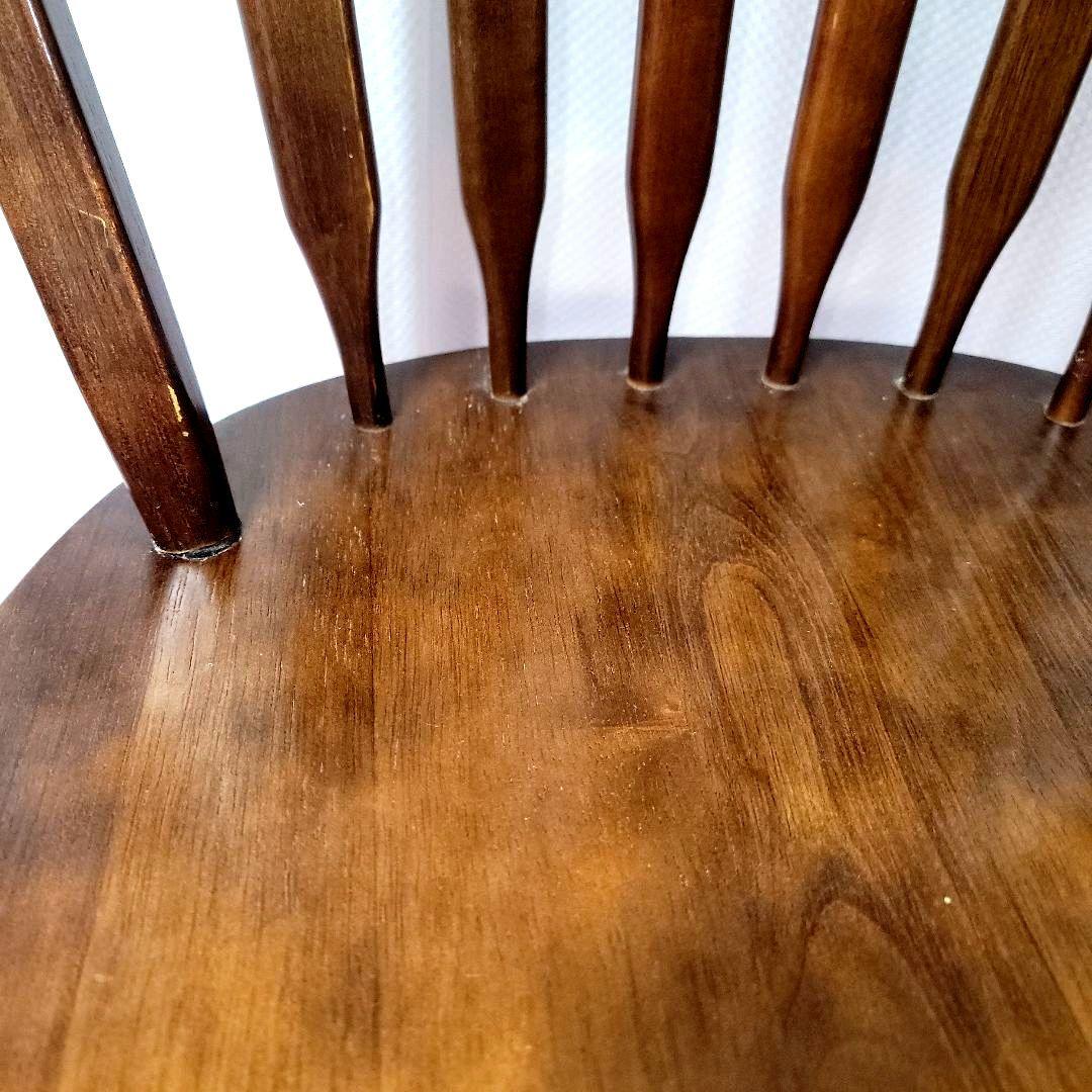 【即決】360°回転ヴィンテージ高級ダイニングチェア　マレーシア 安定ok！！