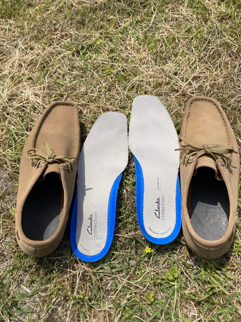 クラークス　ベージュ スエード モカシン　シェイカーラン　CLARKS