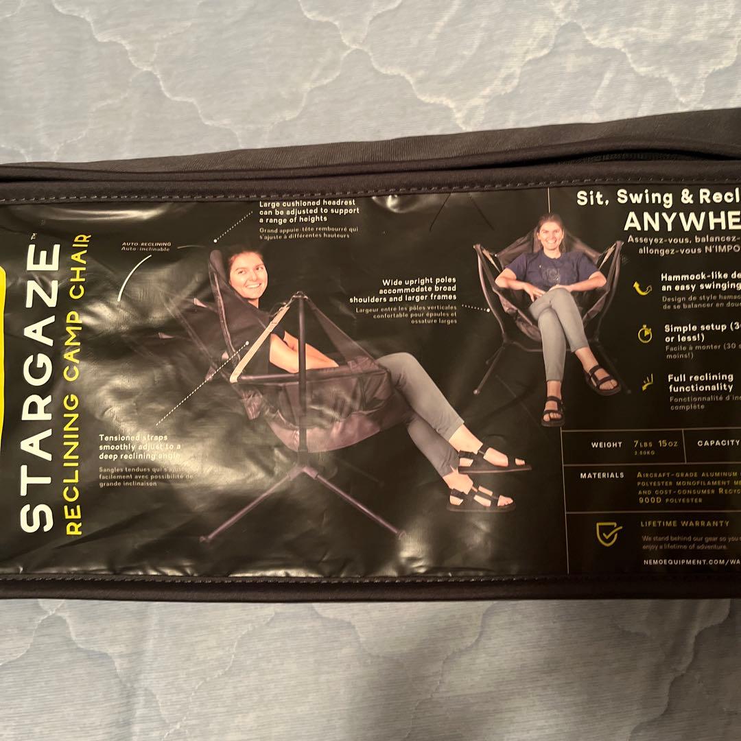 NEMO(ニーモ) スターゲイズ リクライニング キャンプチェア　ブラック