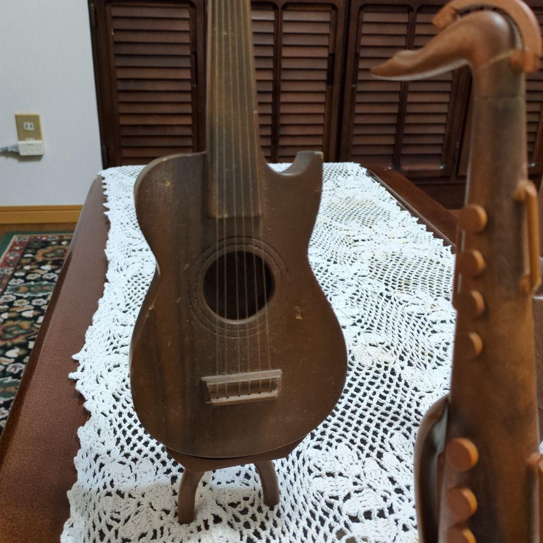 更に値下げ　木製ミニチュア楽器セット　オルゴール