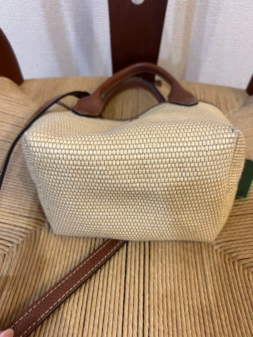 正規品 ロンシャン かごバッグ ル プリアージュ サントロペ ブラウン