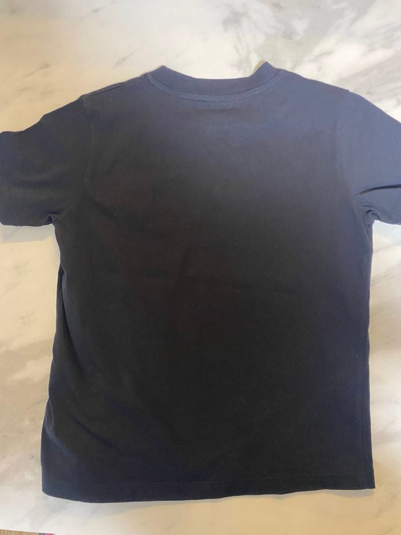 モンクレール　ワッペンロゴ　キッズ　Tシャツ　ブラック　8A 黒