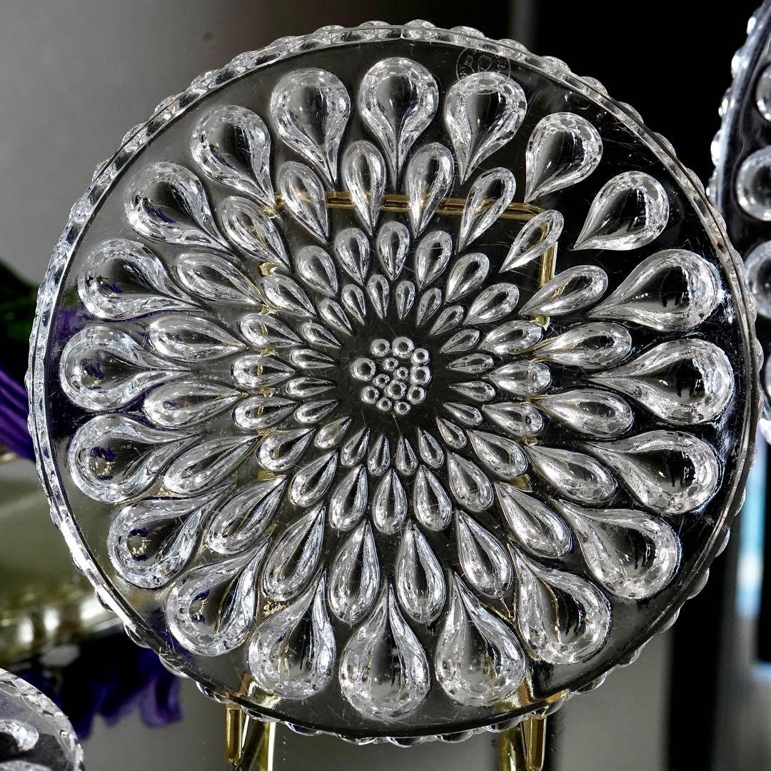 稀少 美品◆オールド バカラ《グート・ドー》プレート7枚セット◆優雅なる光彩