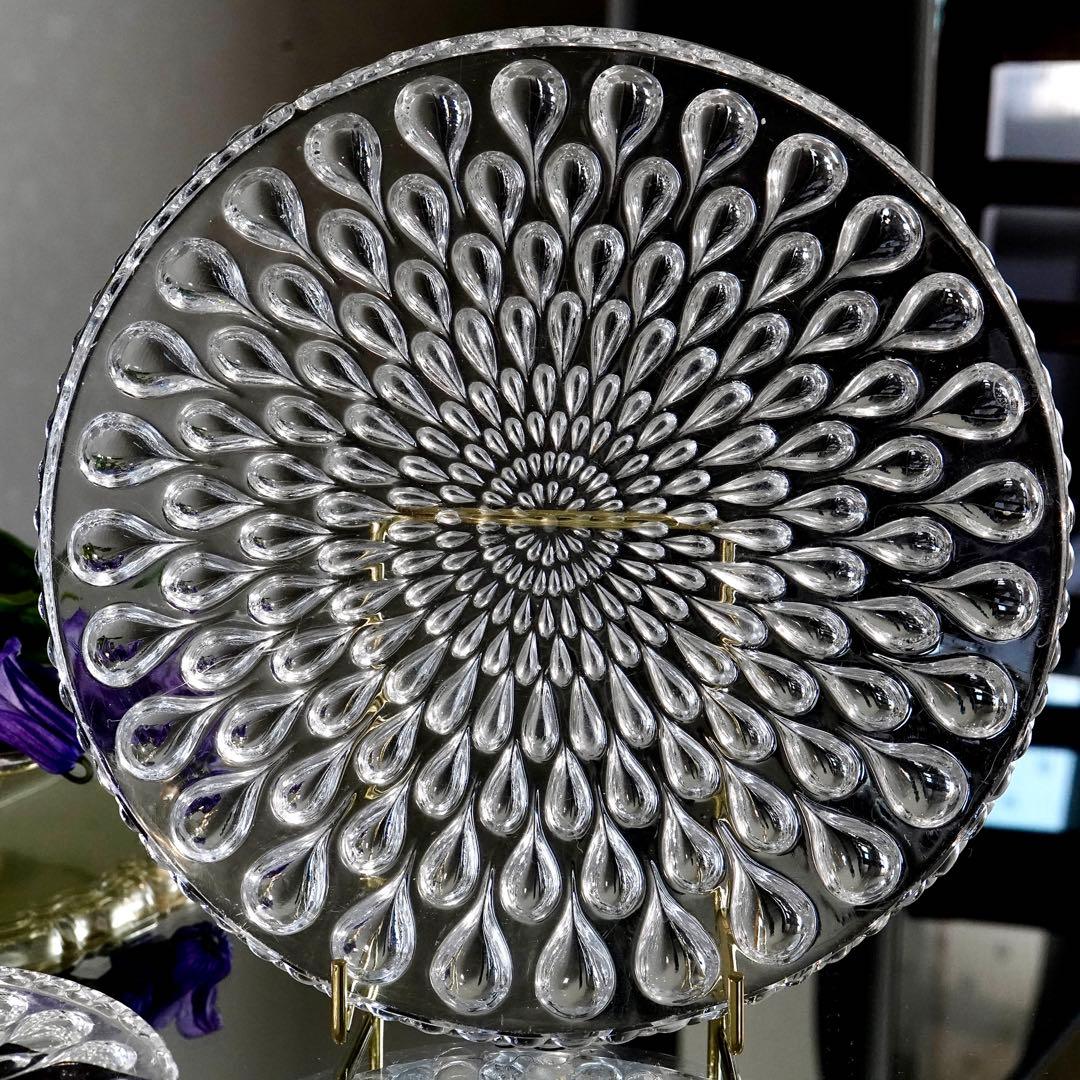 稀少 美品◆オールド バカラ《グート・ドー》プレート7枚セット◆優雅なる光彩