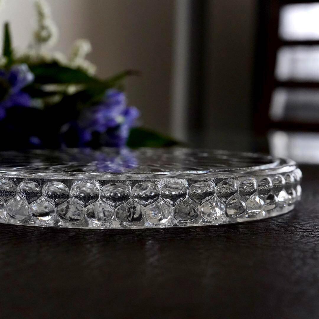 稀少 美品◆オールド バカラ《グート・ドー》プレート7枚セット◆優雅なる光彩