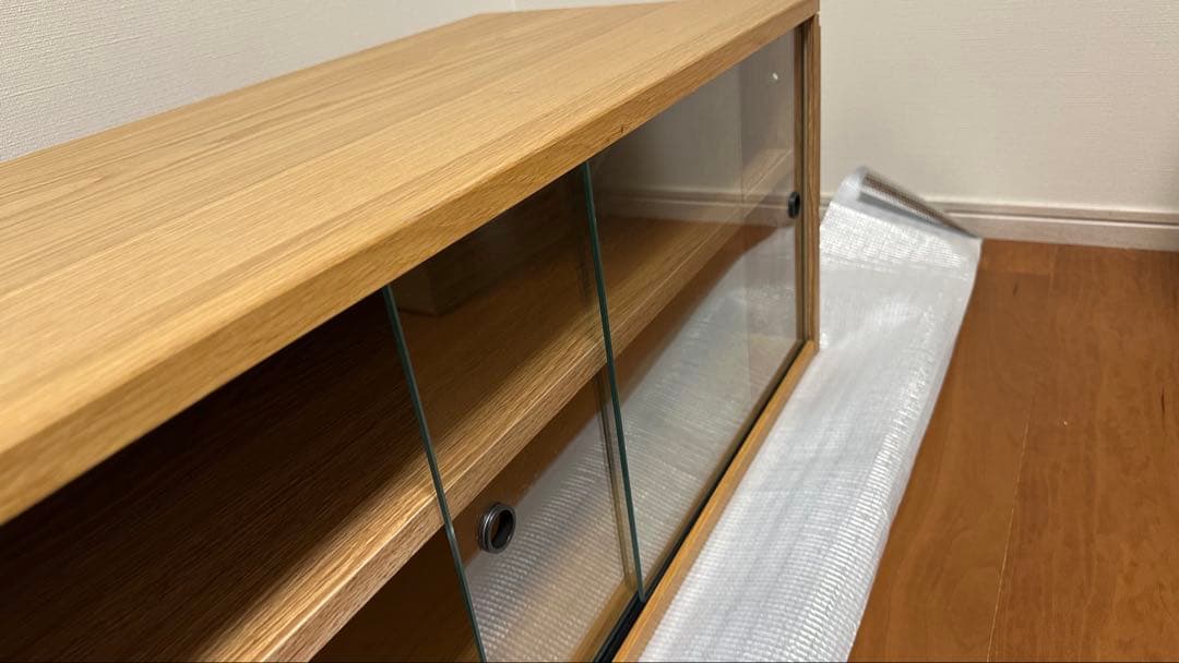 無印良品 ステンレスユニットシェルフ・オーク材カップボードセット