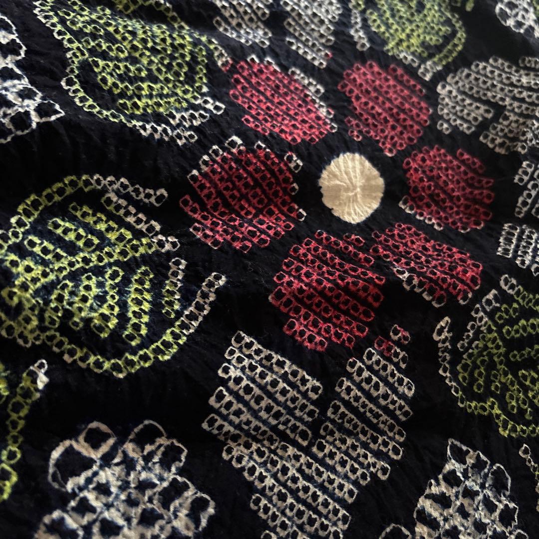 【最終価格】有松鳴海絞り浴衣 手縫い 三浦絞り 身丈151.5 ヴィンテージ