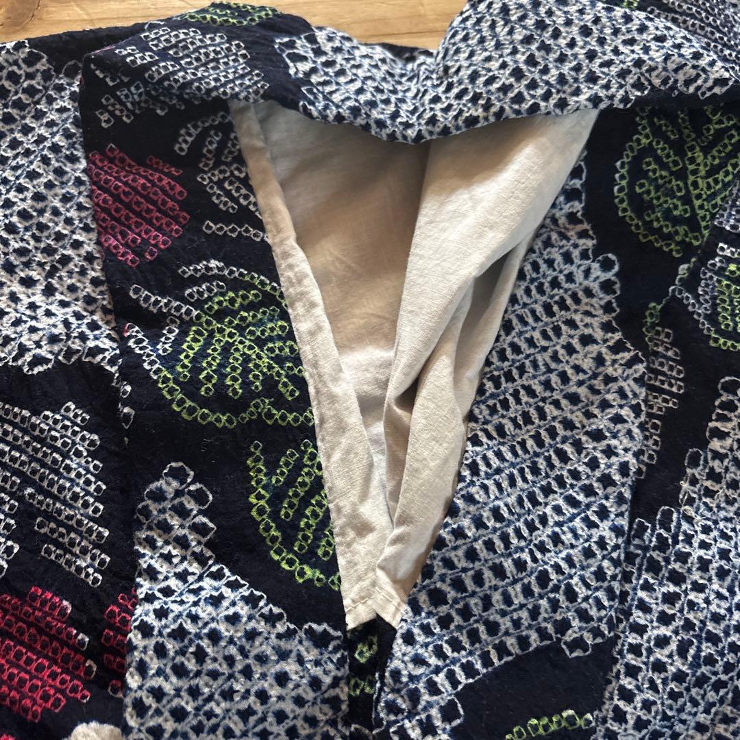 【最終価格】有松鳴海絞り浴衣 手縫い 三浦絞り 身丈151.5 ヴィンテージ