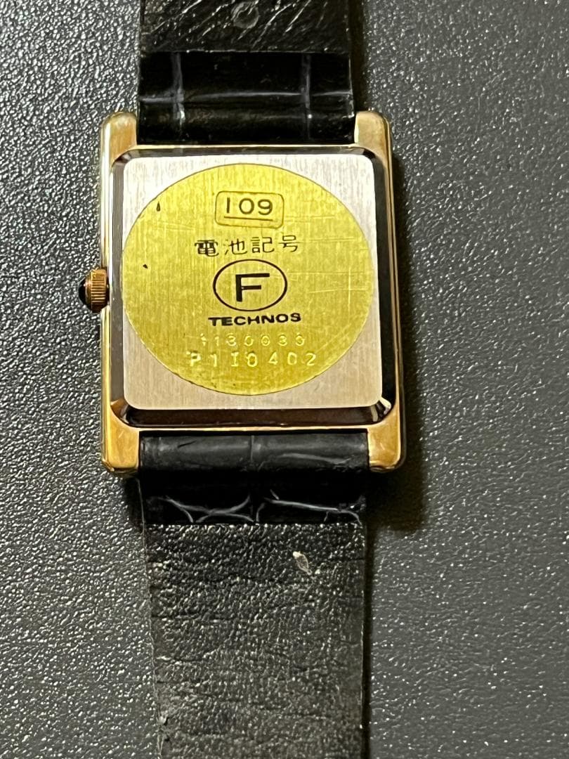 TECHNOS クォーツ時計 ヴィンテージ品　タグ付き未使用品