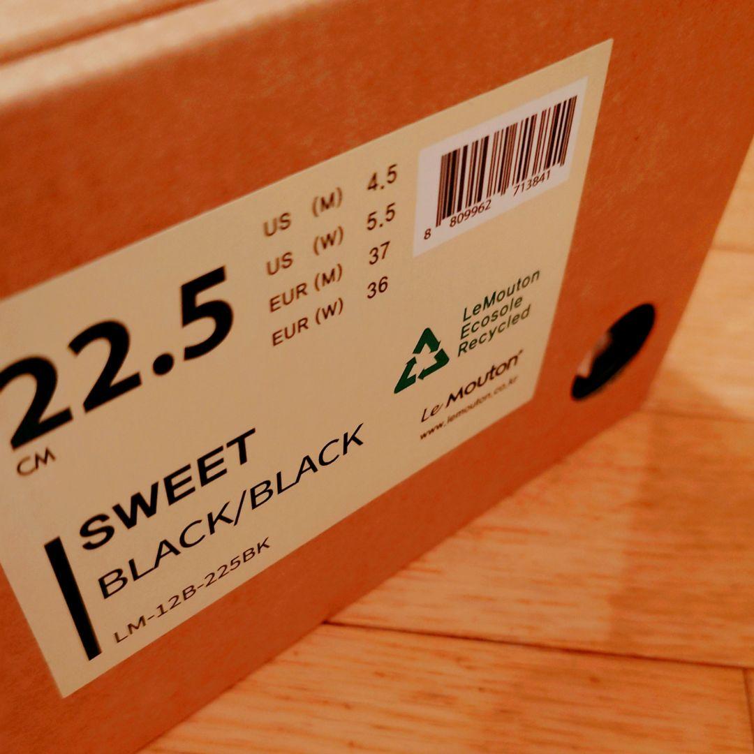 Le Mouton ルムトン スイート　black×black 22.5cm