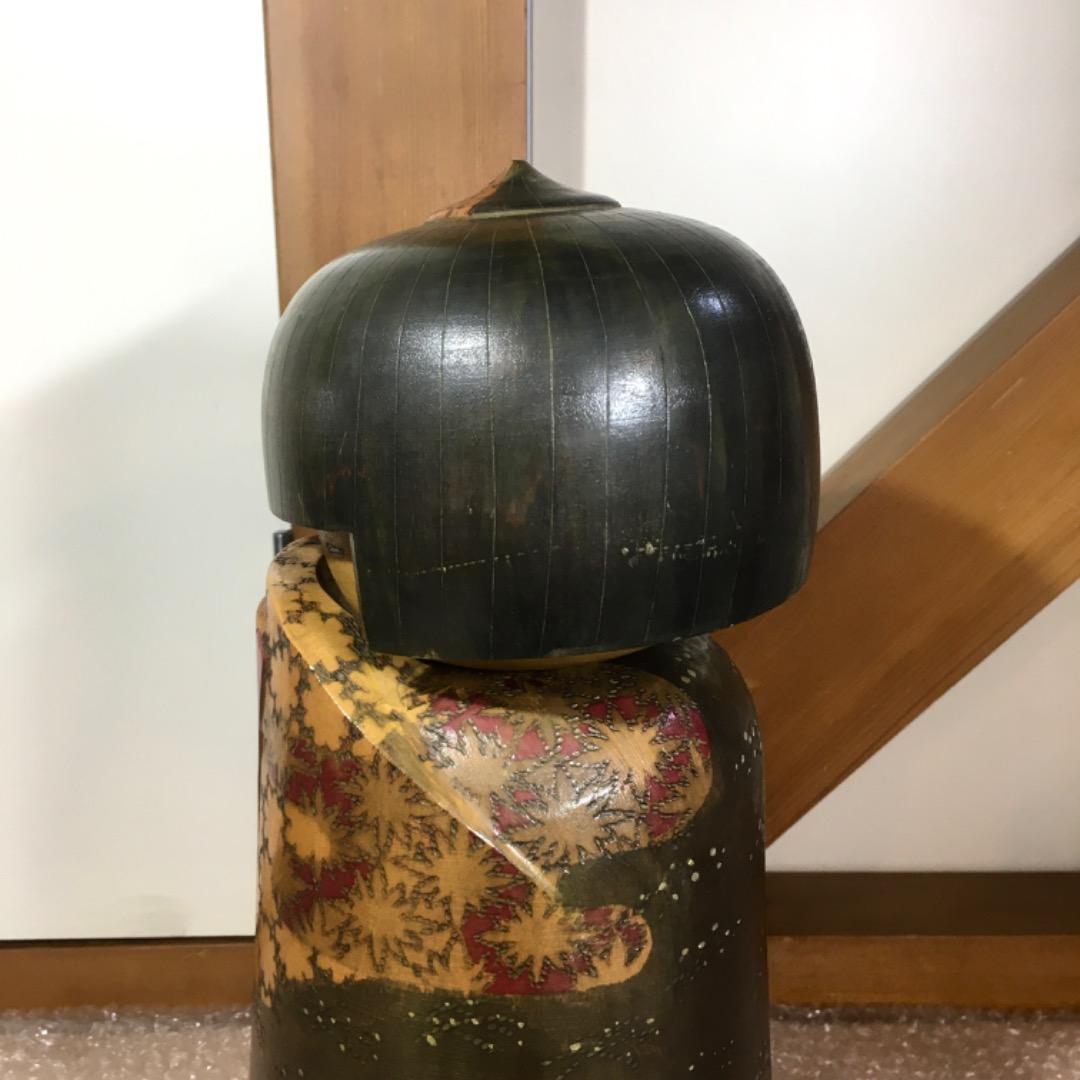 ○小林伊之介 創作こけし 内閣総理大臣賞 受賞作家 こけし 木 高さ約40cm