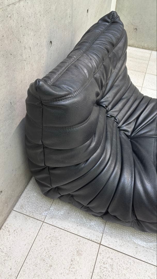 ligne roset togo 1P 本革 レザー ヴィンテージ ソファ