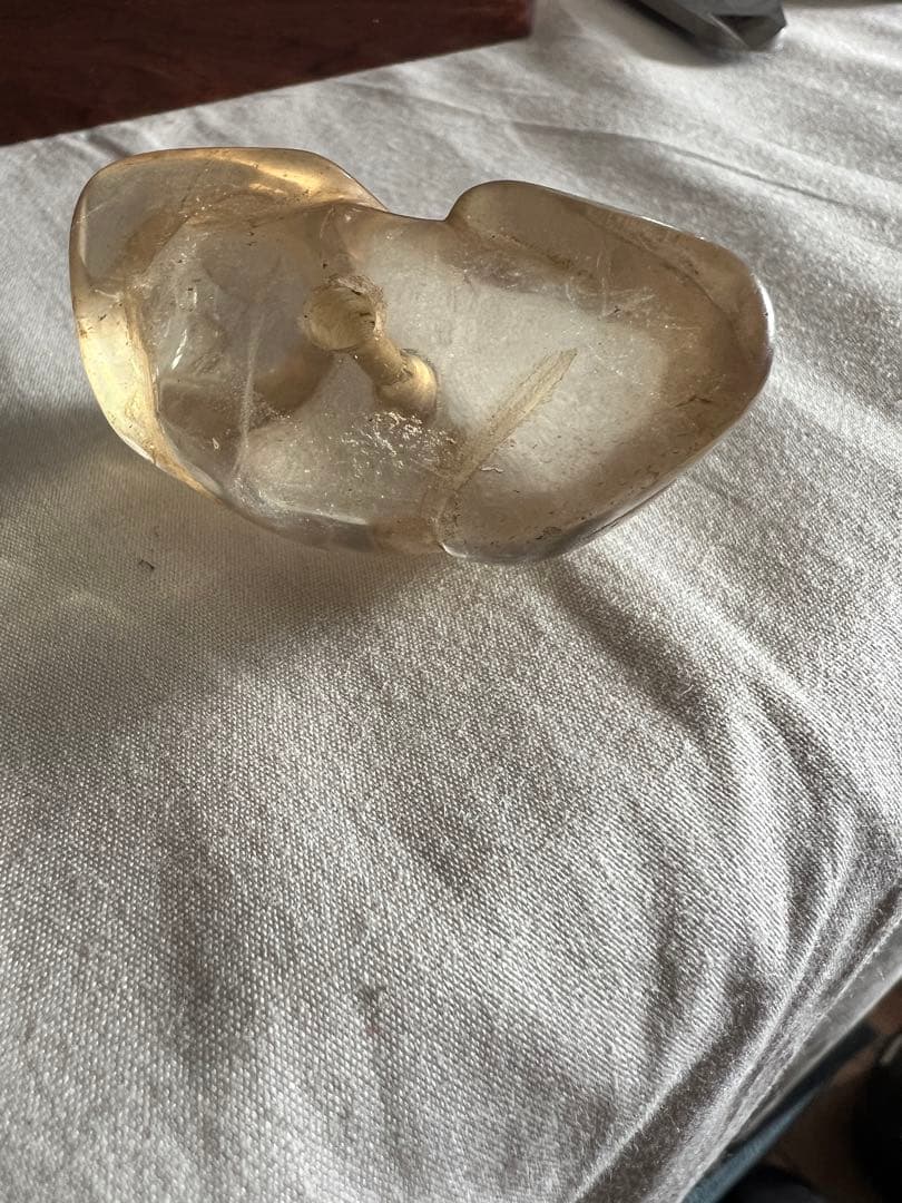 水晶　置物 人物？