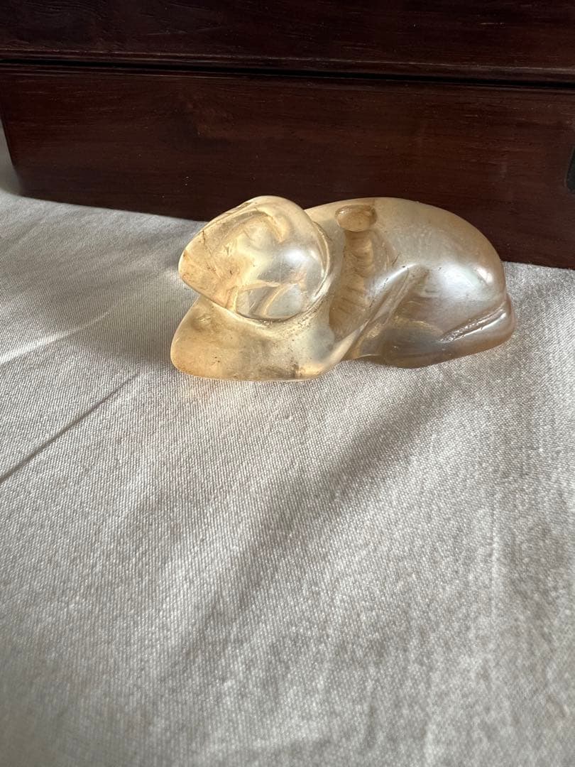 水晶　置物 人物？