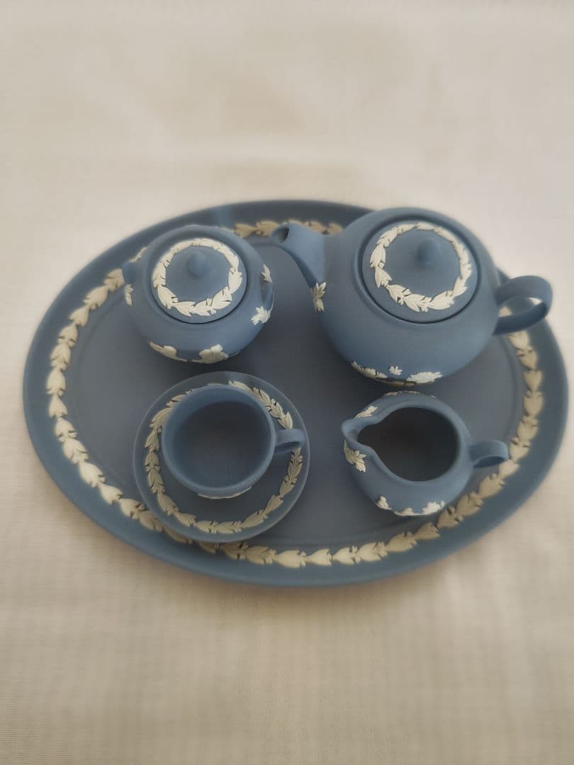 ウェッジウッド ジャスパー ミニチュアティーセット