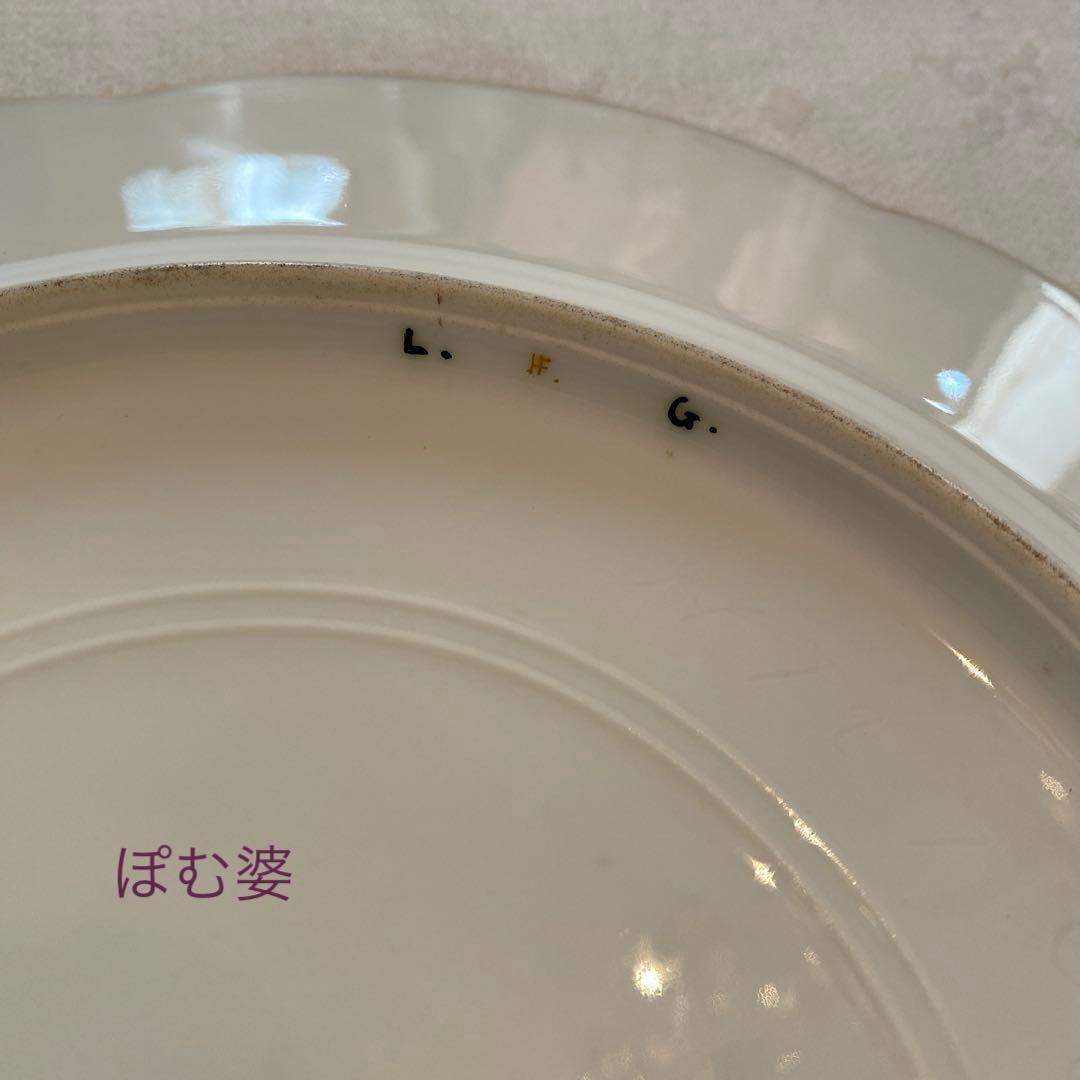 【Sevres セーヴル セーブル】金彩絵付 皿「鳥達のデュプレシス／19世紀」