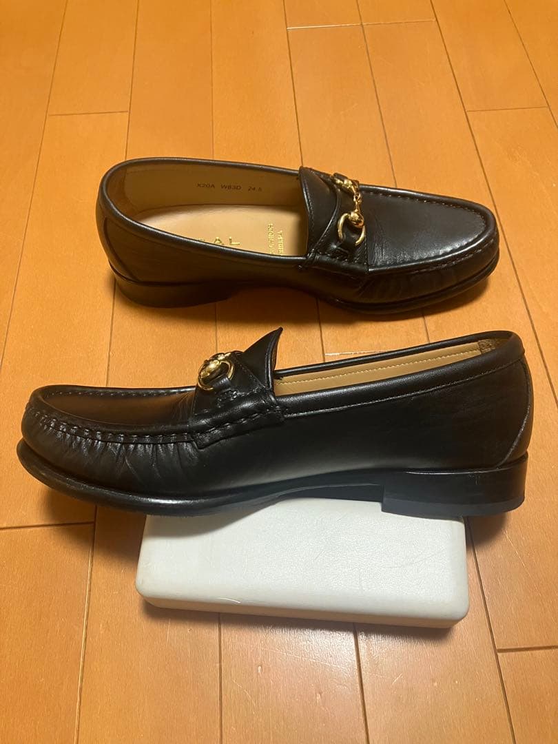 【美品】REGAL【24.5】 W83D ビットローファー レザー ブラック