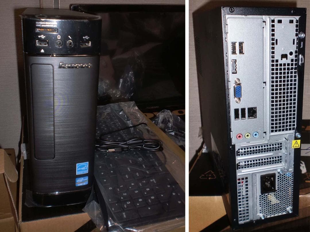 レノボ　デスクトップ57316988展示超美品win8, i3オフィス2013付