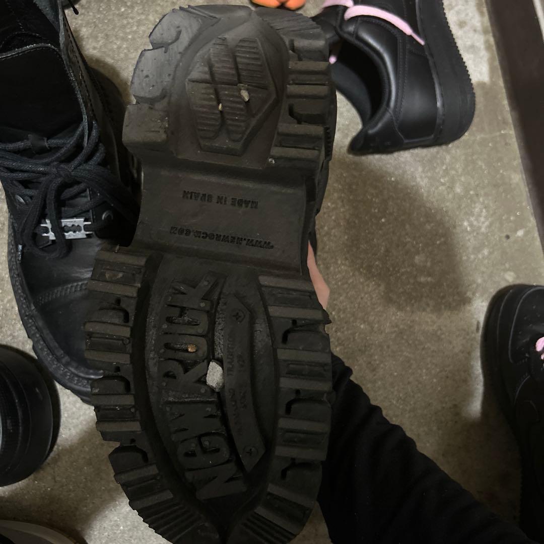 NEW ROCK ブラックハイカットブーツ