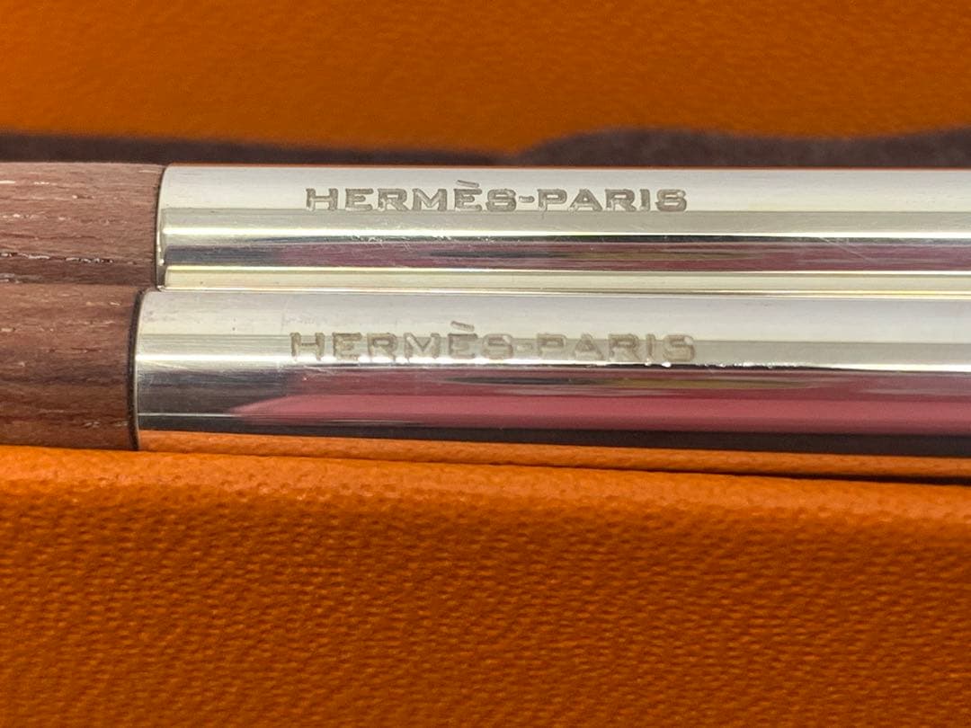 HERMES エルメス お箸 チョップスティック カトラリー Hロゴ