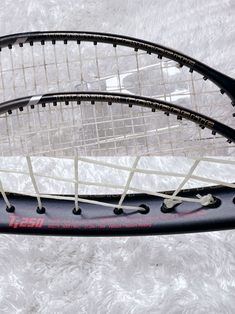 ☆2本セット☆YONEX Ti250 LONG テニスラケット 軟式 ヨネックス