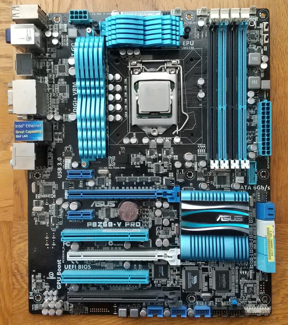 【動作確認済】 P8Z68-V PRO+i7-2600K+メモリ24GB セット