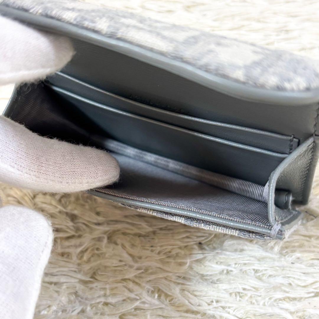 【未使用】クリスチャンディオール 名刺入れ オブリーク トロッター柄 サドル