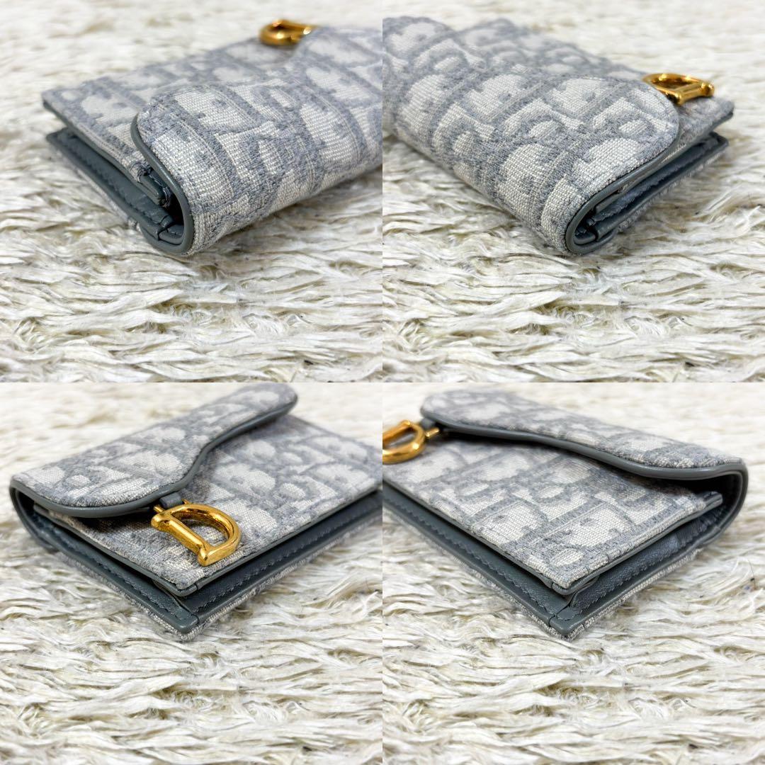 【未使用】クリスチャンディオール 名刺入れ オブリーク トロッター柄 サドル