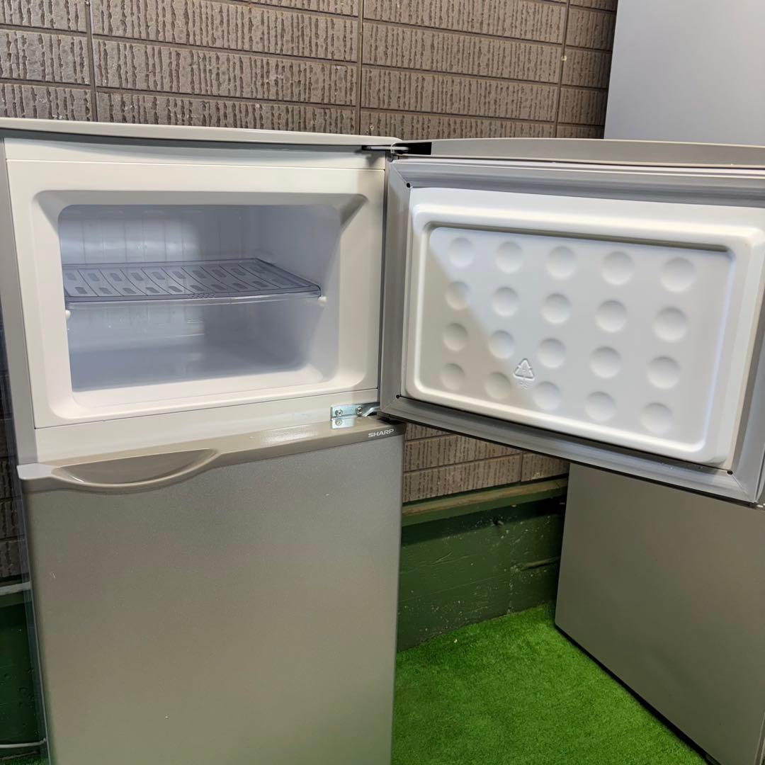 SHARP 118L 冷蔵庫 単身向け 耐熱天板【地域限定配送無料】