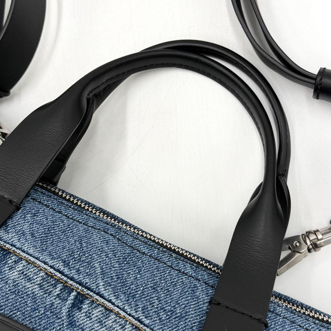 【極美品】ドルチェ&ガッバーナ ショルダー パッチワーク デニム アダモ ブルー