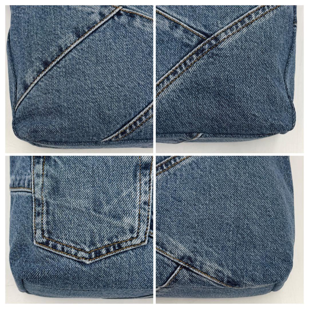 【極美品】ドルチェ&ガッバーナ ショルダー パッチワーク デニム アダモ ブルー