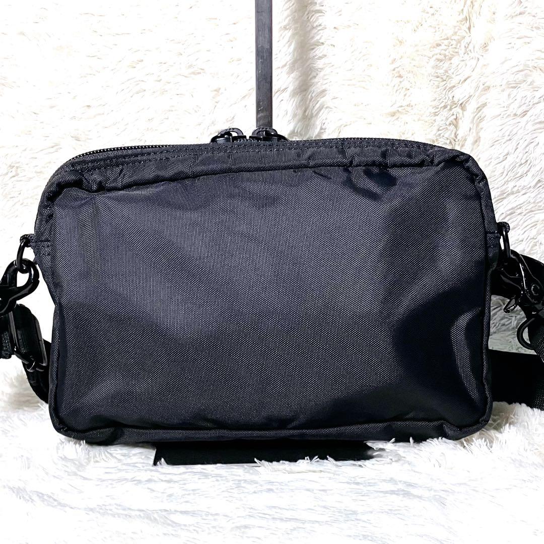 【美品】PORTER ポーター 吉田カバン フラッシュショルダーバック 2層　黒
