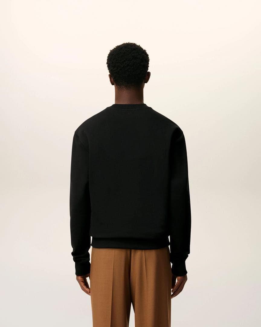 ラス１【新品未開封】アミパリスAmiParisスウェット トレーナーM黒ブラック