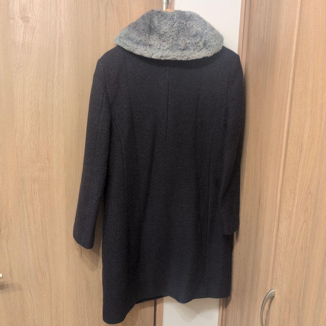 星*様 UNDERCOVER ラビットファー付きウールコート