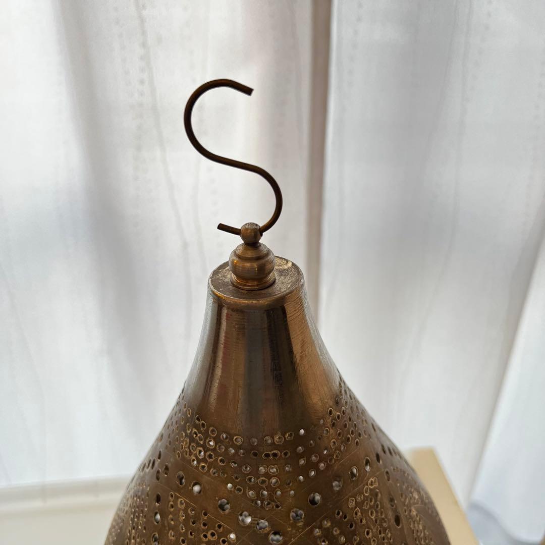 【超美品】定価29,000円！モロッコランプ 真鍮メタルシェード