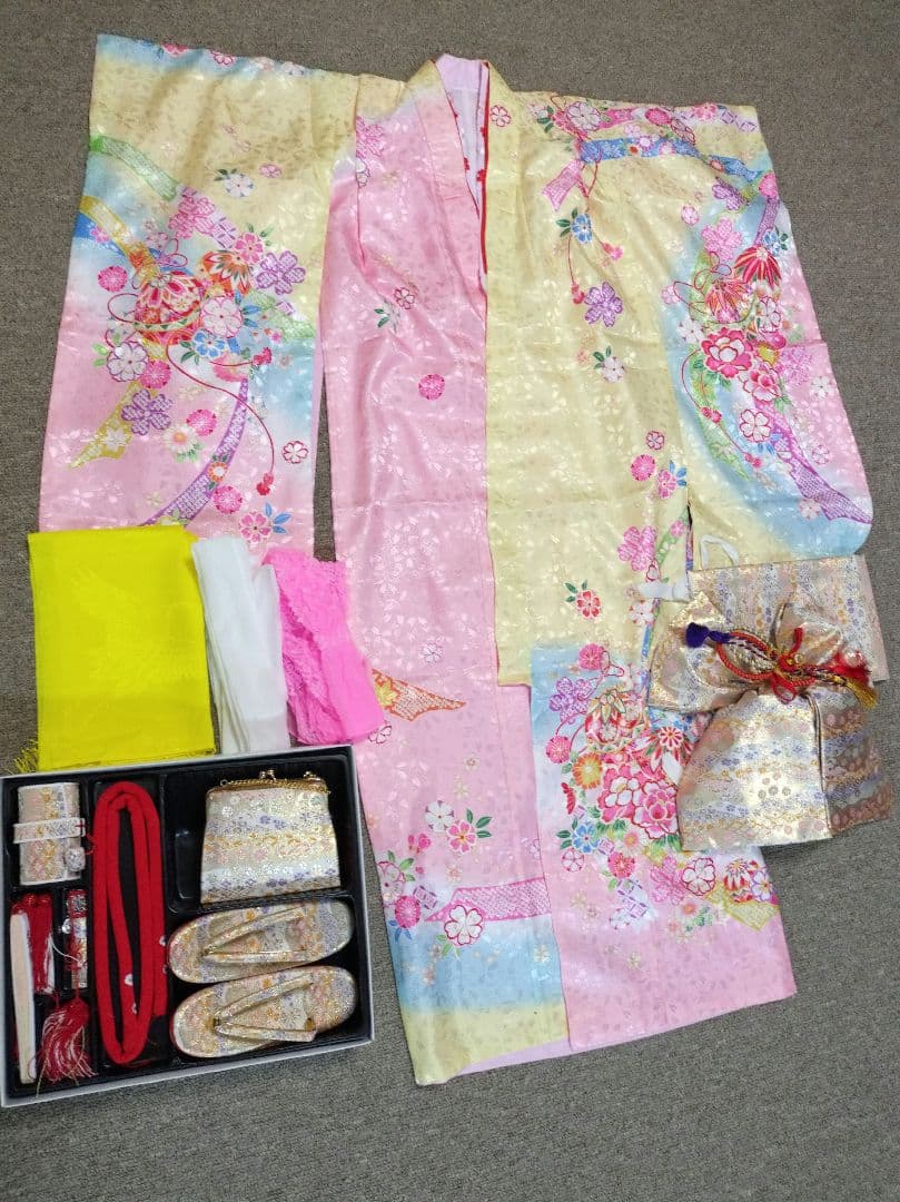 七五三　７歳　着物セット