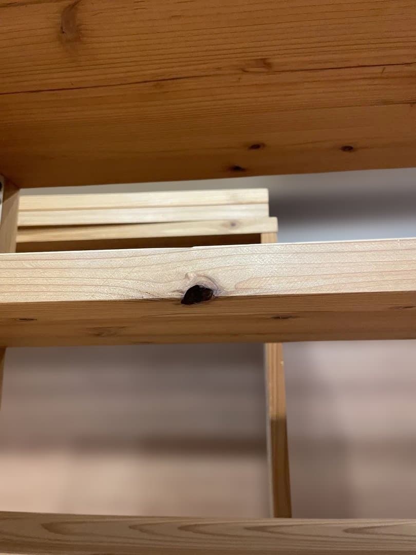 ウッドラック 可動式 木製棚 中古　天然木