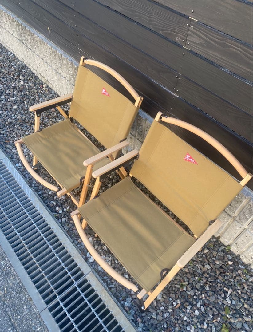 キャンプチェア　ウッドチェア　スイス老舗ブランドスパッツ ウッドペッカー