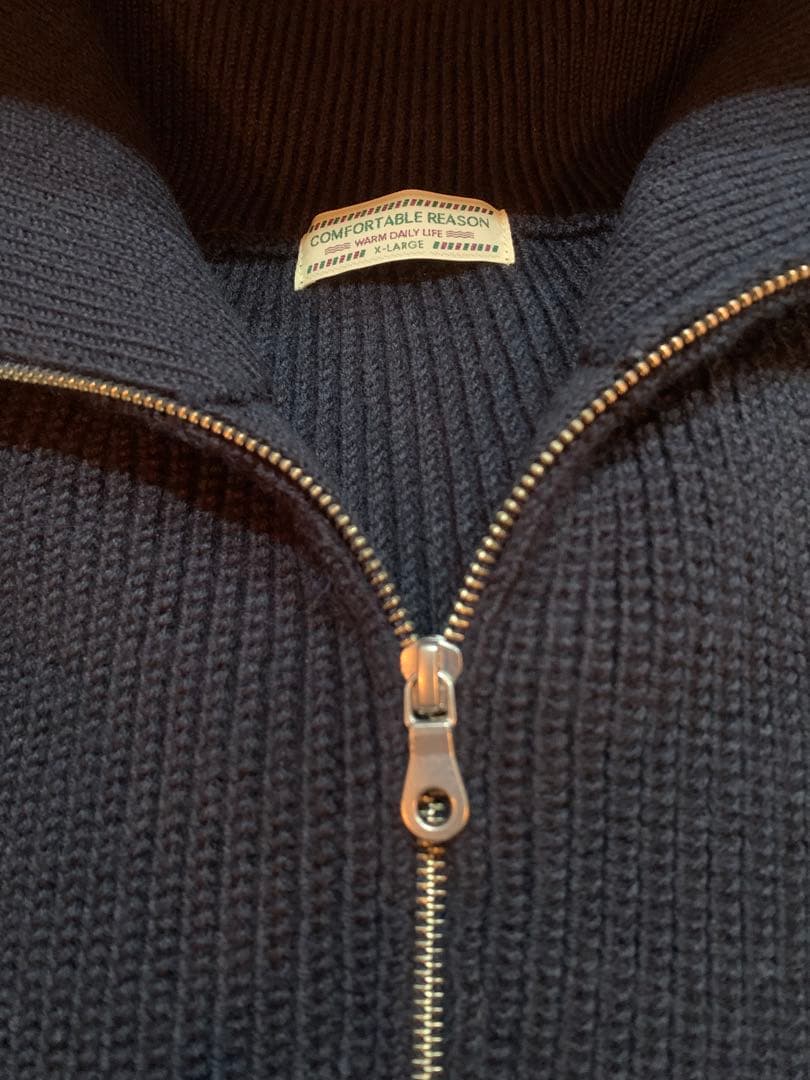 トップス COMFORTABLE REASON Harf Zip Knit